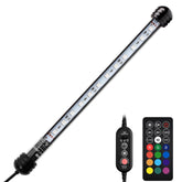 NICREW LED para acuario 11 pulgadas con control remoto para ajustar colores y ambiente.
