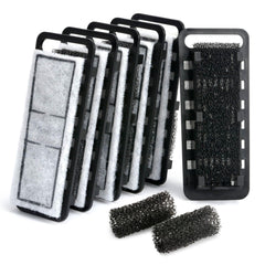 NICREW cartuchos delgados de filtro para filtración eficiente en acuarios.