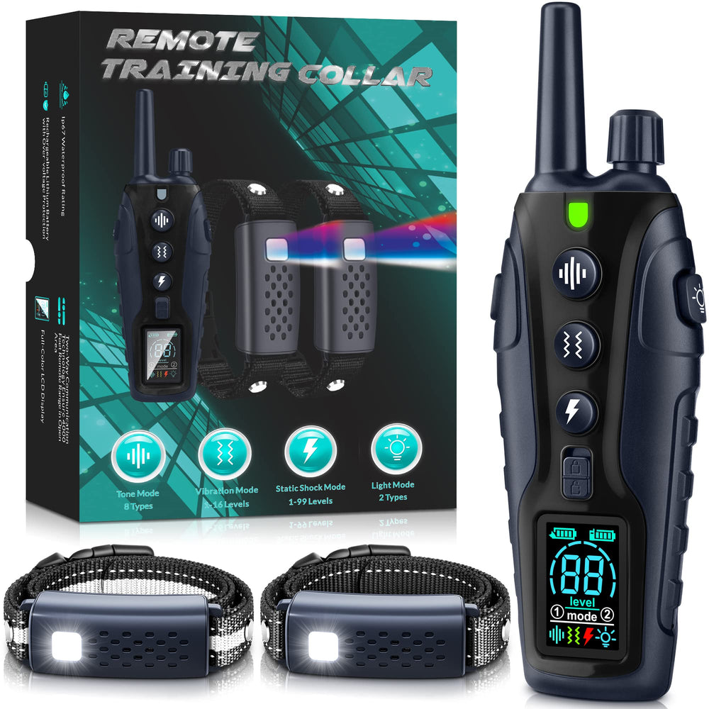 Nikketta collar de adiestramiento con luz intermitente para caminatas nocturnas.