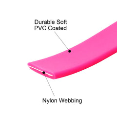 NIMBLE correa impermeable de 10 pies en rosa, control preciso durante entrenamientos.