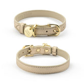 Collar Rio de Nina Woof en cuero vegano Saffiano, estilo y comodidad.