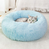 Cama Nisrada para gatos: cama redonda de 20 pulgadas, descanso cómodo.