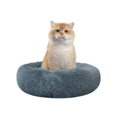 Cama Nisrada para gatos con borde elevado para mayor seguridad.