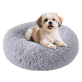 Cama Nisrada para perro o gato redonda de 20 pulgadas, descanso suave para dormir
