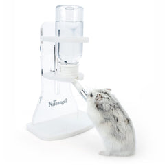 Niteangel botella agua con soporte transparente para hámsteres, evita derrames