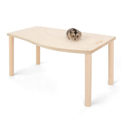 Niteangel Hamster Play: plataforma de madera Wave para trepar y explorar.