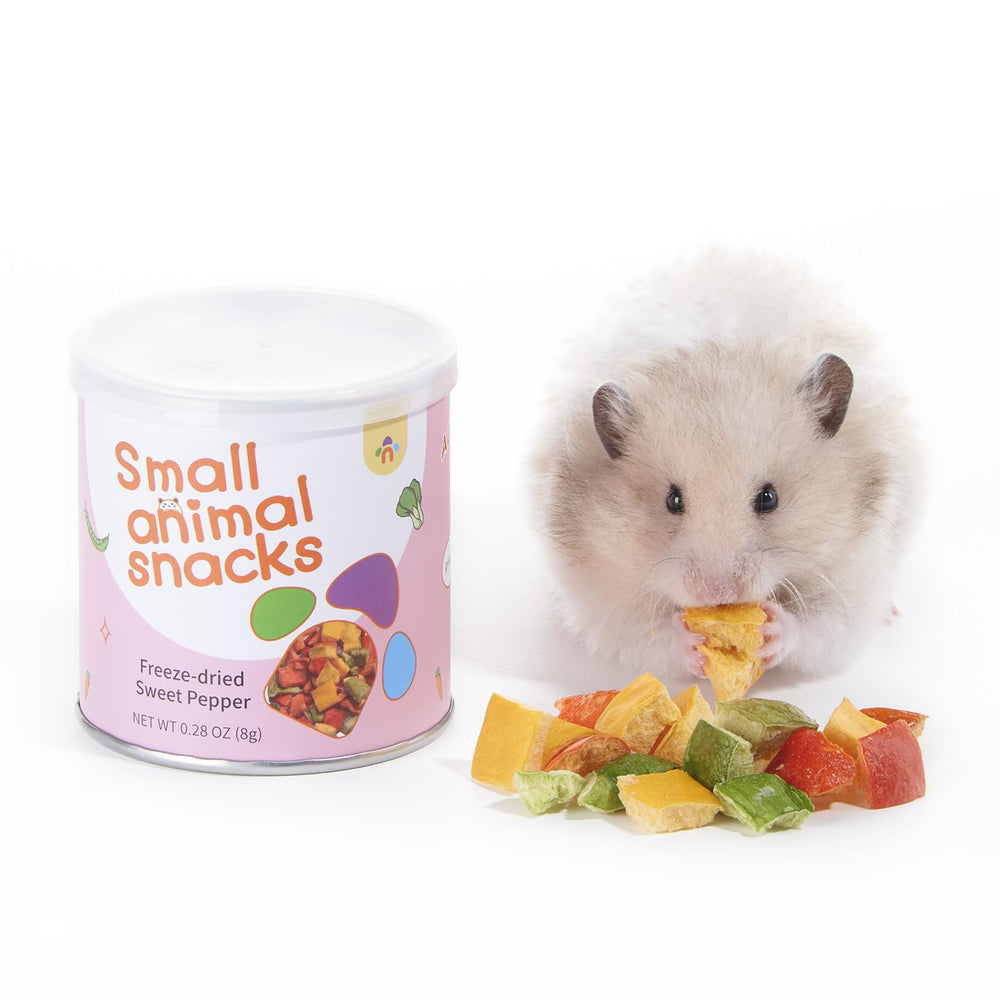 Niteangel hámster snack pimiento dulce deshidratado, premio diario