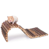 Niteangel puente escalera de madera para hámster fomenta exploración y juego.