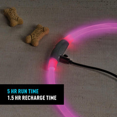 NiteIze NiteHowl collar LED 360 con modos fijo y parpadeo.
