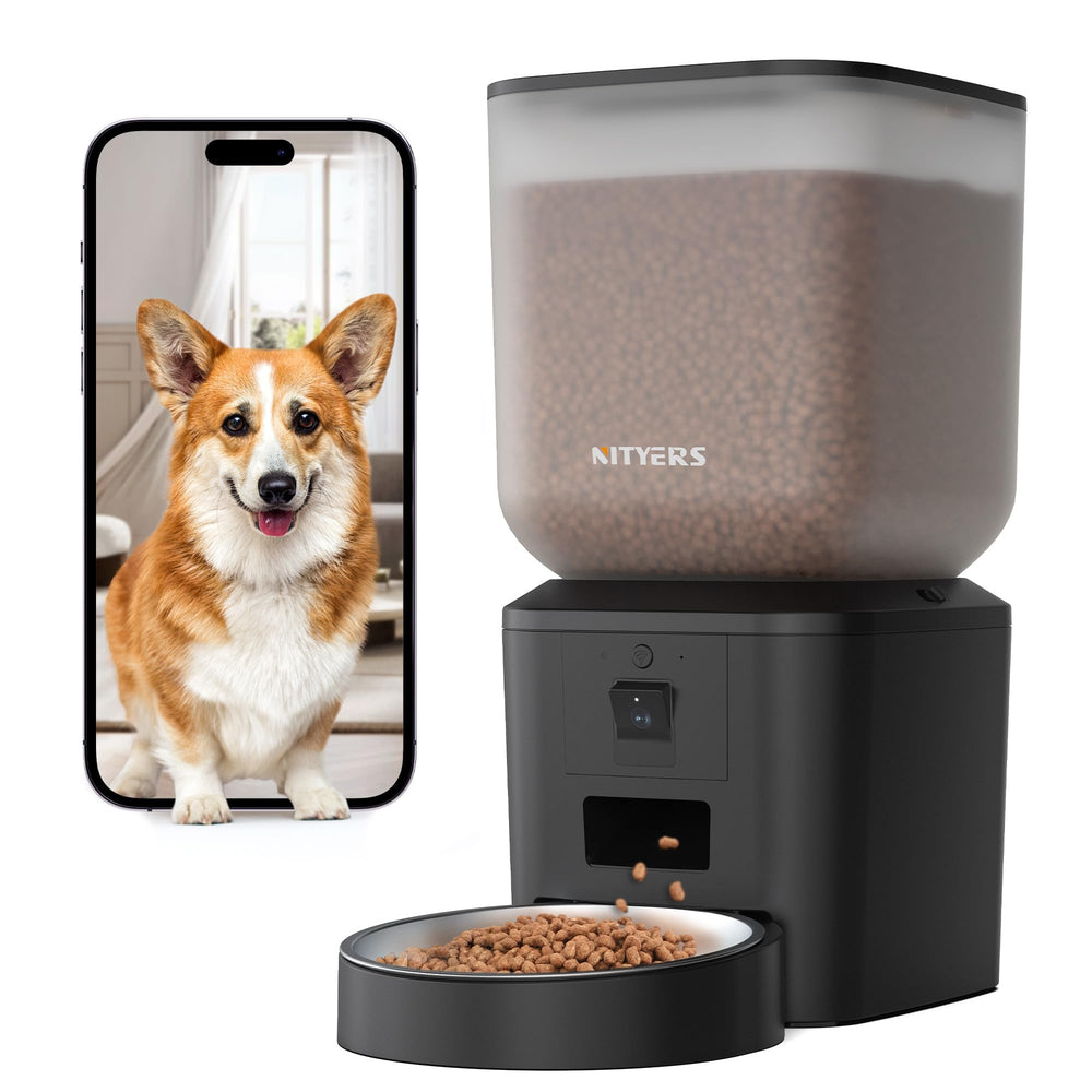 Nityers alimentador automático con cámara para vigilar la ingesta diaria de tu mascota.