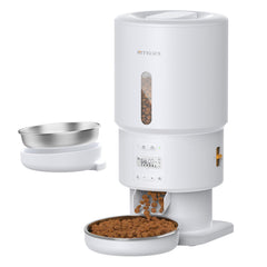 Alimentador automático Nityers para gatos con tapa rosca mantiene croquetas frescas.
