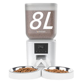 Alimentador automático Nityers para dos gatos con gran capacidad 8L.