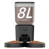 Nityers comedero automatico para 2 gatos 8L, ideal para ausencias largas.