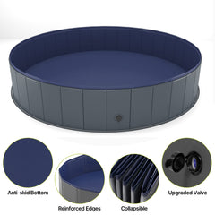 Base antideslizante de la piscina Niubya para mayor seguridad.