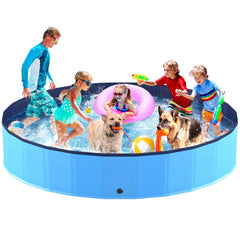 Niubya piscina-doblable para mascotas, diseño plegable, ideal para baño cómodo en casa.