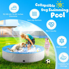 Niubya tina de baño para mascotas plegable, baño cómodo y rápido para tu mascota.