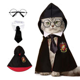 NIULA disfraz-gato dia de brujas capa-mago, cómodo y llamativo para fiestas.