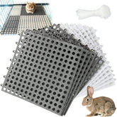 Niwaes alfombrilla para patas en jaula de conejo gris, descanso suave.