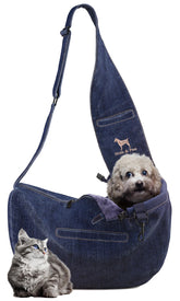 Noah & Paw sling para perro pequeño, soporte cómodo durante paseos.