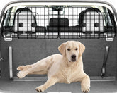 NOAMOO barrera para perros en coche ajustable para SUV, mantiene al animal seguro en la zona de carga.