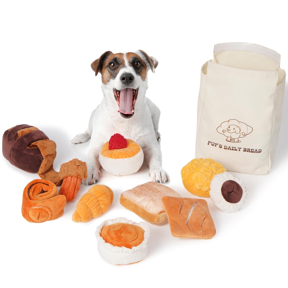 Juguete de pan Nocciola para perros, correcto para juego suave y entretenido