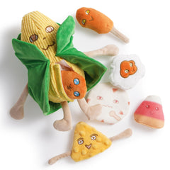 Nocciola Juguete perro chirrido-crujido para cachorros pequeños, estimula juego seguro.
