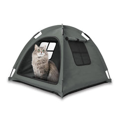 Refugio Nockovi con diseño abierto, ideal para descanso dentro o fuera.