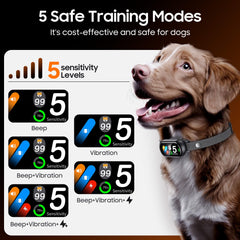 NOIDECE collar modos de entrenamiento pitido y vibración para educación canina