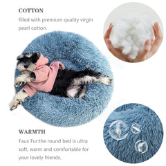 Nononfish cama donut con aro elevado, soporte suave para cabeza y cuello.