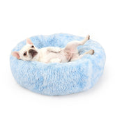 Nononfish Cama Donut para perro pequeño, suave y acogedora para siestas confortables