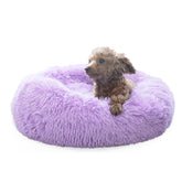 Nononfish cama donut calma para perros pequeños, descanso seguro de 19 pulgadas.