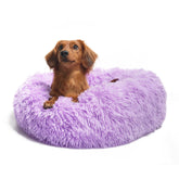 Nononfish cama para perros Calming Donut de 30 pulgadas, apoyo suave para dormir