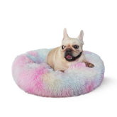 Nononfish cama para perro forma dona suave para descanso cómodo