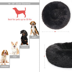 nononfish cama-redonda-tamano-mediano-40lb adecuada para perros medianos.