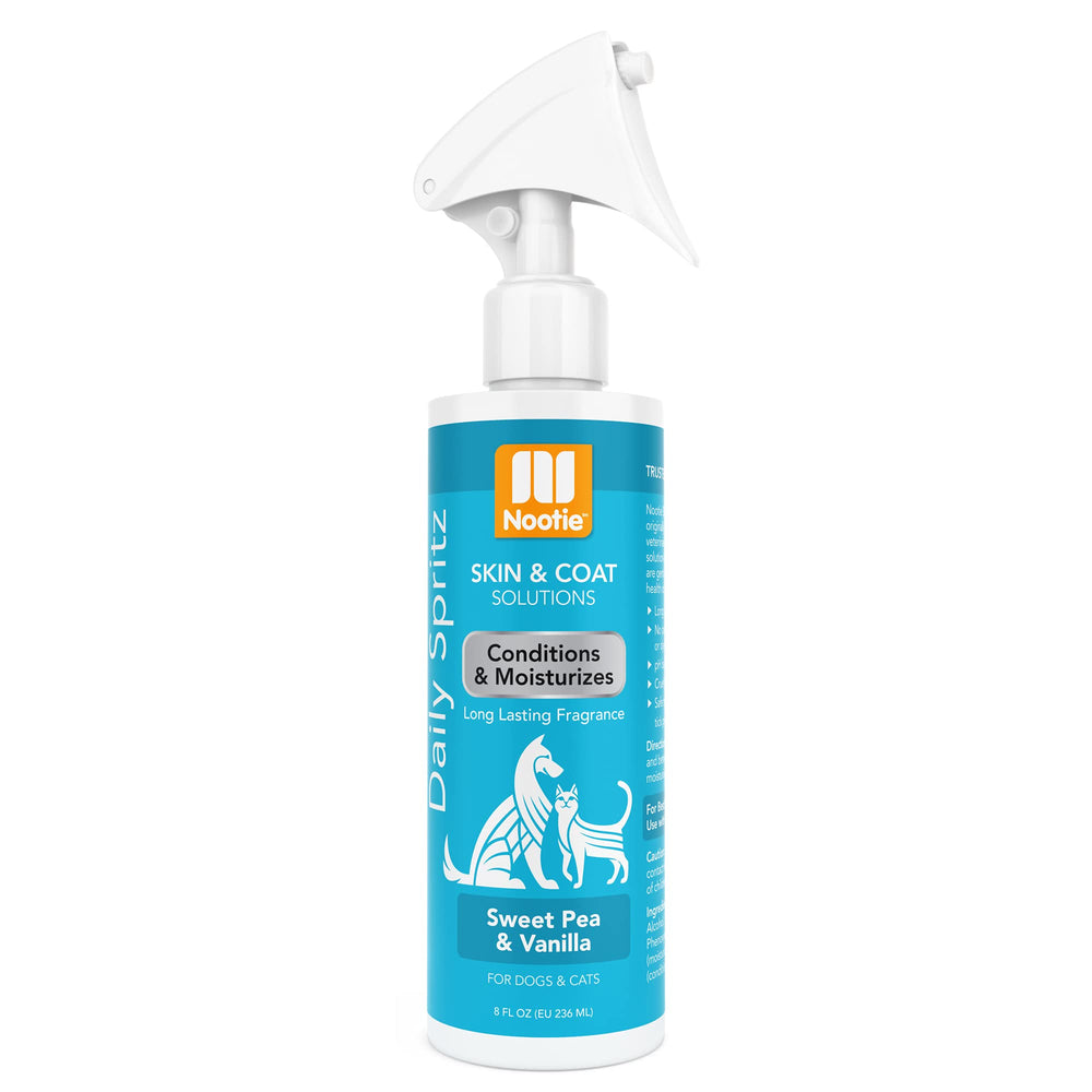 Nootie Spritz Diario en botella para perros, fragancia dulce de guisante y vainilla