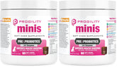 Envase dúo de Nootie Progility Mini para apoyo digestivo en perros.