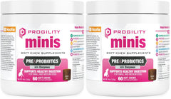 Envase dúo de Nootie Progility Mini para apoyo digestivo en perros.