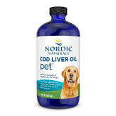 Nordic Naturals Aceite de hígado de bacalao para mascotas en botella; apoyo para piel y pelaje