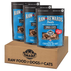Northwest Naturals Corazón de Pollo, trozos pequeños para entrenamiento y premio saludable.