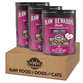 Northwest Naturals corazon de res liofilizado, paquete de tres, snack para perros y gatos