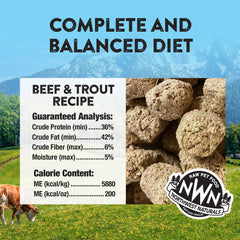 Northwest Naturals deshidratados por liofilización, mantiene frescura y facilita el almacenamiento para viajes.
