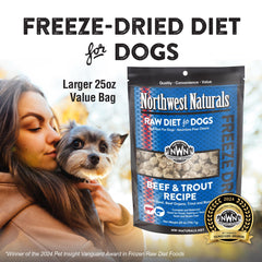 Northwest Naturals ingredientes de grado humano, opción de dieta de alta calidad para perros.