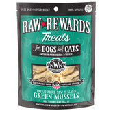 Northwest Naturals Rewards mejillón verde liofilizado en envase 2oz, práctico para viajes.