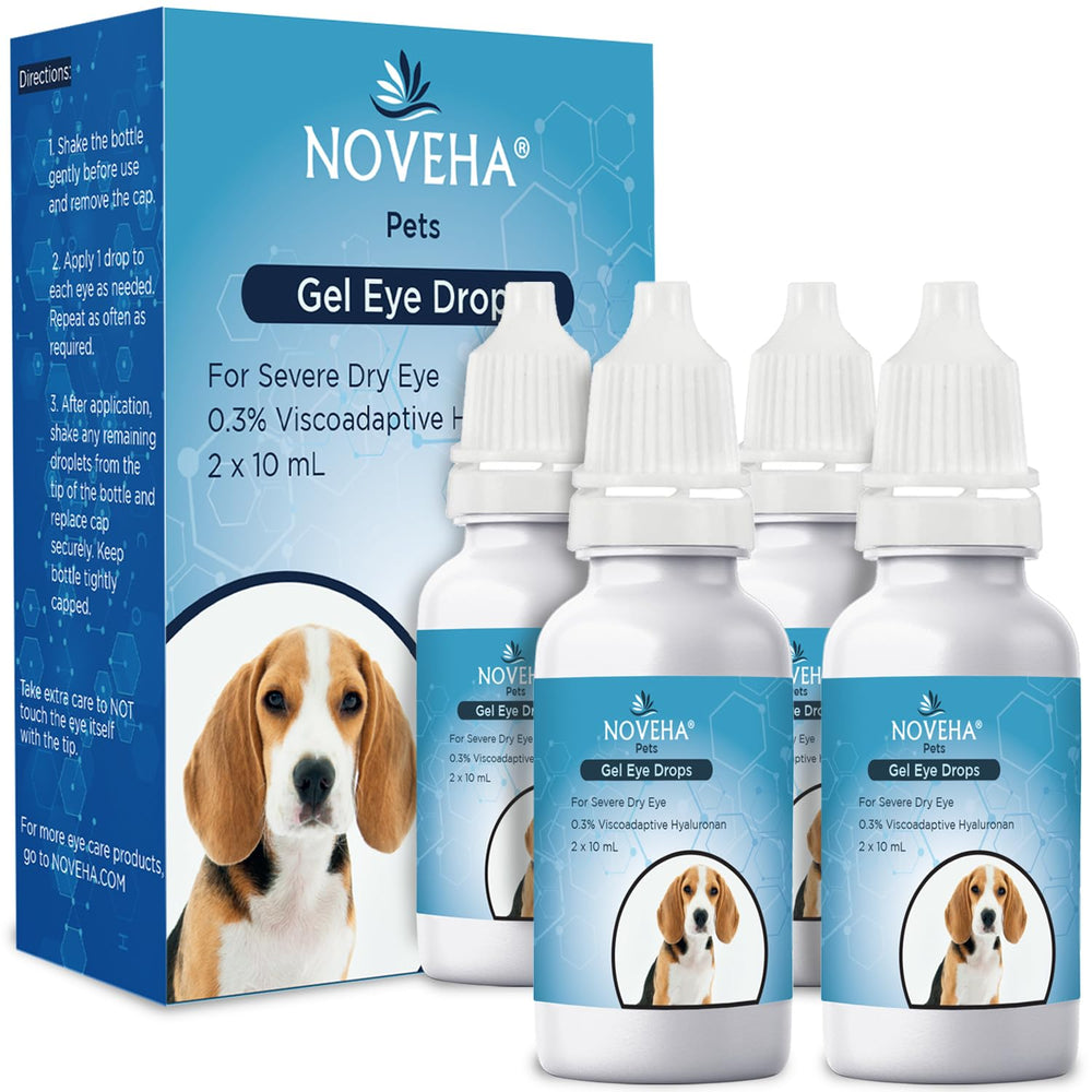 NOVEHA Gel Ojos, frascos dobles 2x10mL, hidratación suave para ojos
