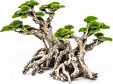 Novelsite bonsai musgo artificial en acuario, centro visual llamativo para tu tanque.
