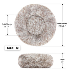 NOYAL Cama en forma de rosquilla Funda lavable a máquina para limpieza sencilla.