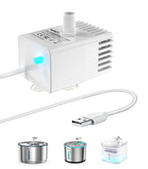 NPET bomba-agua-fuente-led: impulsa flujo constante para mascotas.