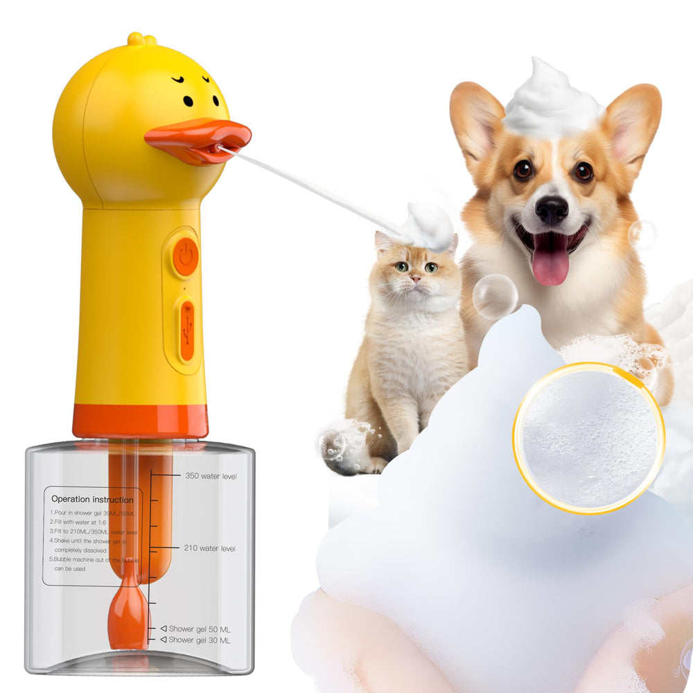 NRYDEPET dispensador-jabon-perro-automatico con espuma-densa para baño rapido