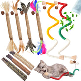 NSWXZDS juguetes para gatos de interior, bolsa de hierba gatera para juego seguro.