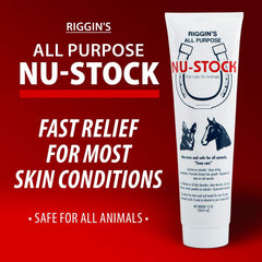 Aplicación en perro con Nu-Stock, alivio suave para irritaciones de piel.